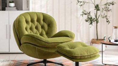 Large Chair With Ottoman