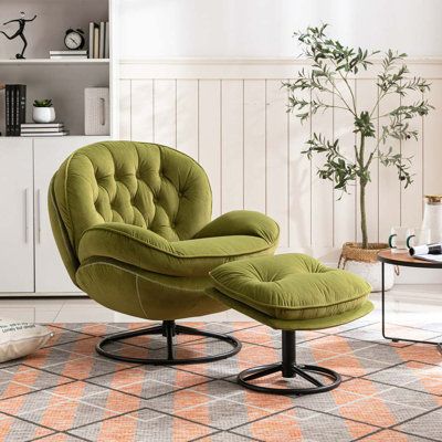 Large Chair With Ottoman