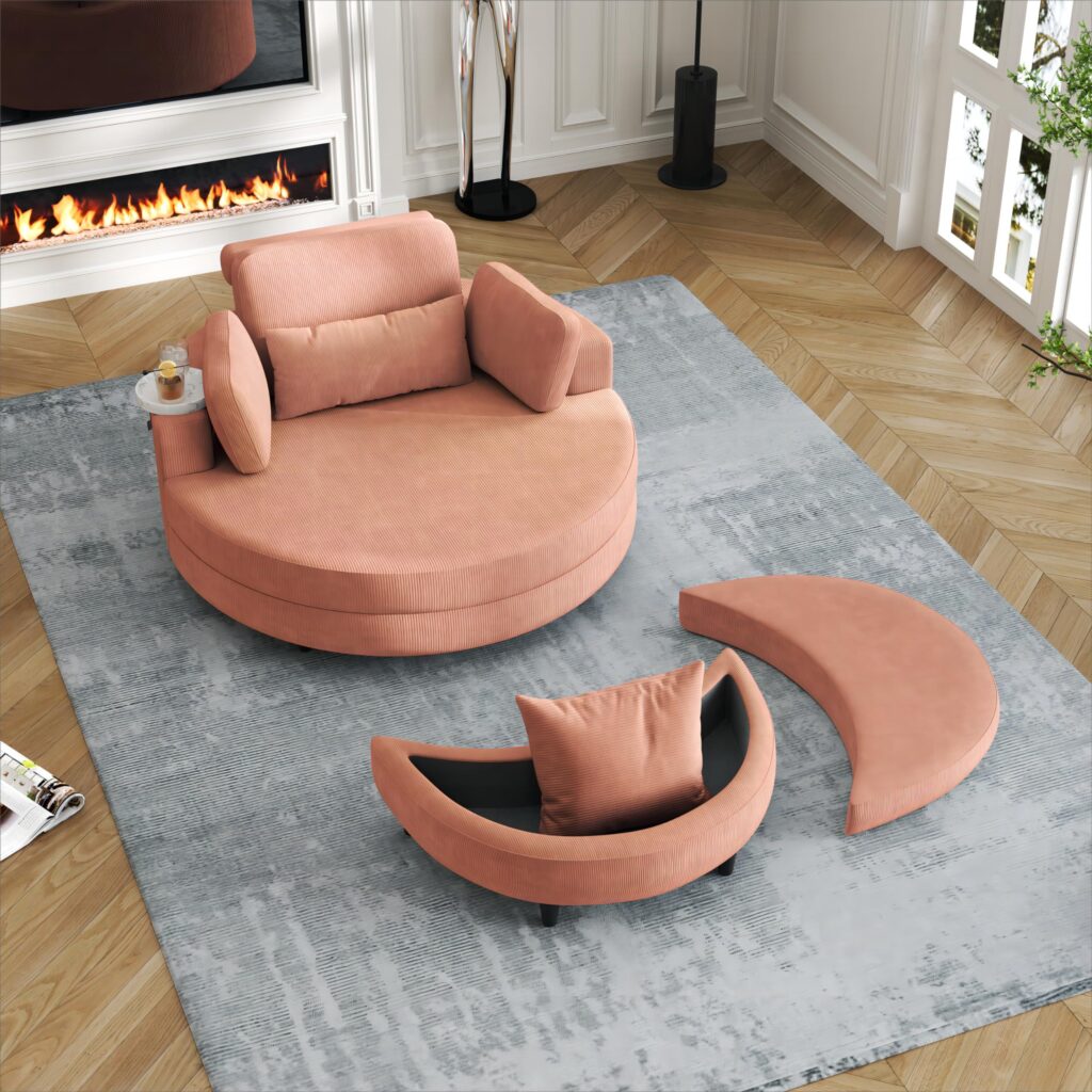 Large Chair With Ottoman