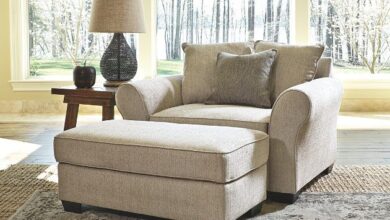 Large Chair With Ottoman