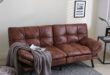 Leather Futon Sofa Bed