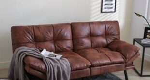 Leather Futon Sofa Bed