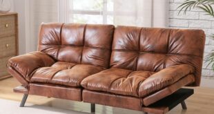 Leather Futon Sofa Bed