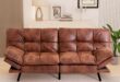 Leather Futon Sofa Bed