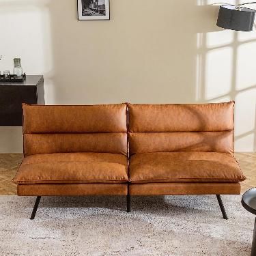 Leather Futon Sofa Bed