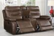 Leather Reclining Loveseat