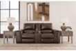 Leather Reclining Loveseat