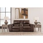 Leather Reclining Loveseat