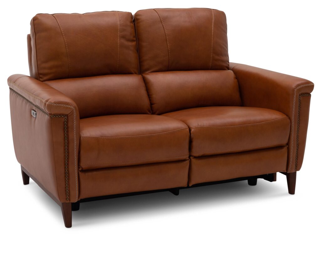 Leather Reclining Loveseat