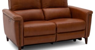 Leather Reclining Loveseat