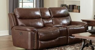 Leather Reclining Loveseat