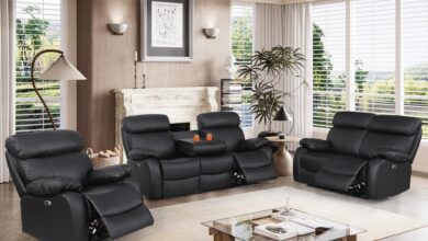 Leather Reclining Sofa And Loveseat Sets