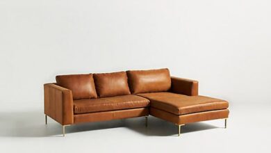 Leather Sectional Recliner Sofa