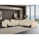Leather Sectional Recliner Sofa