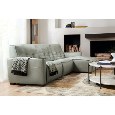 Leather Sectional Recliner Sofa