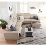 Leather Sectional Recliner Sofa