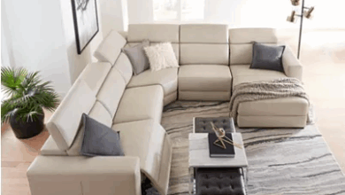 Leather Sectional Recliner Sofa