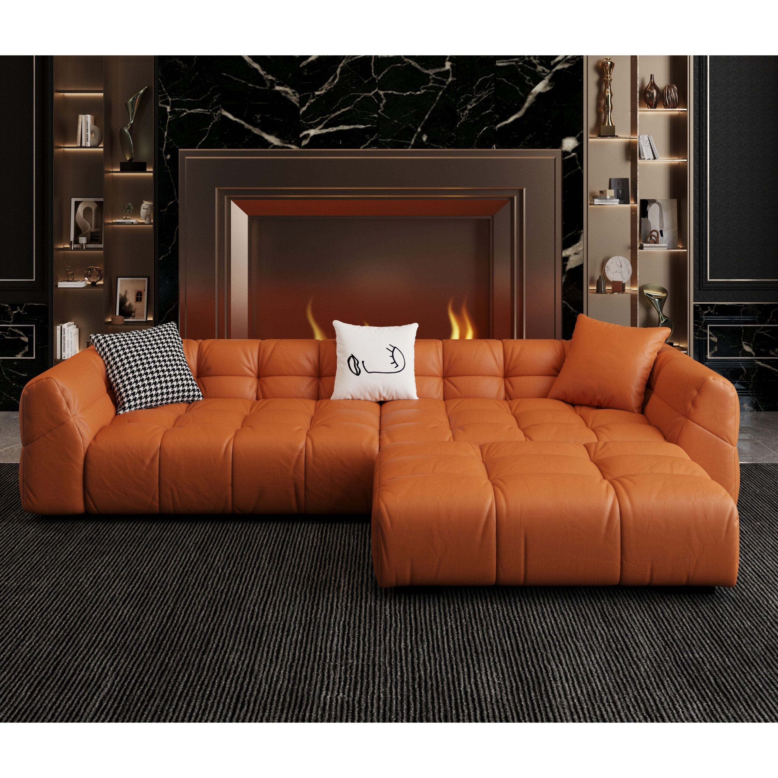 Leather Sectional Sofa Beds Stylish and Functional Dual-purpose Furniture for Small Spaces