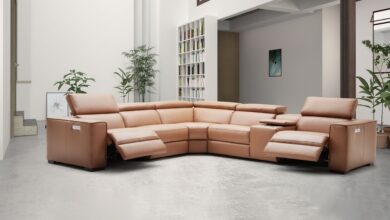 Leather Sectional Sofa With Recliner