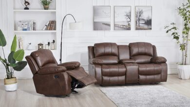 Leather Sofa And Loveseat Set