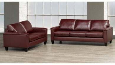 Leather Sofa And Loveseat Set