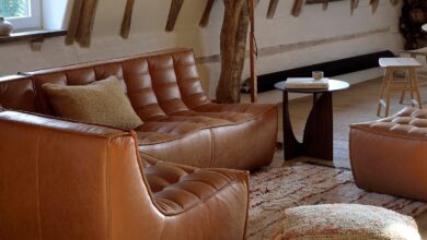 Leather Sofa Set Design