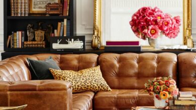 Leather Sofa Set Design