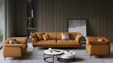 Leather Sofa Set