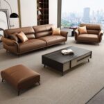 Leather Sofa Set