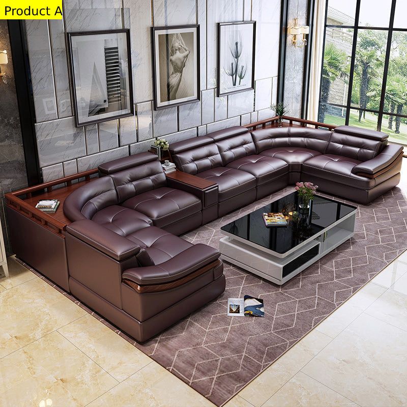 Leather Sofa Set