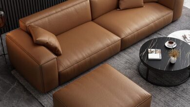 Leather Sofa Set