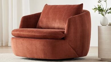 Leather Swivel Armchair