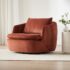 Leather Swivel Armchair