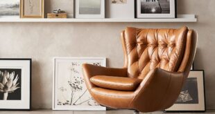 Leather Swivel Armchair