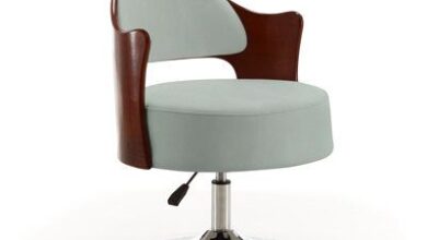 Leather Swivel Armchair