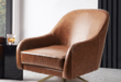 Leather Swivel Armchair