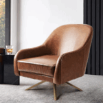 Leather Swivel Armchair