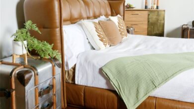 leather beds