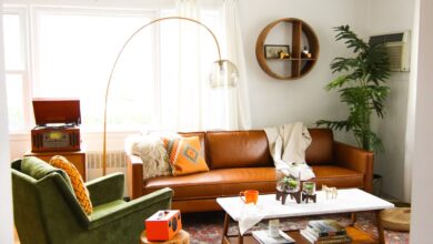 Leather sofa