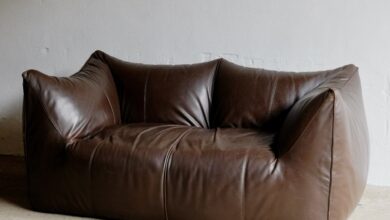 Leather sofa