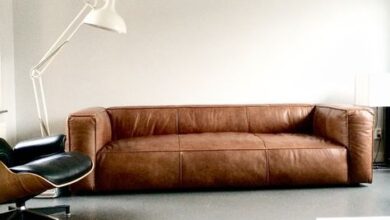 Leather sofa
