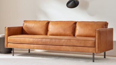 Leather sofa