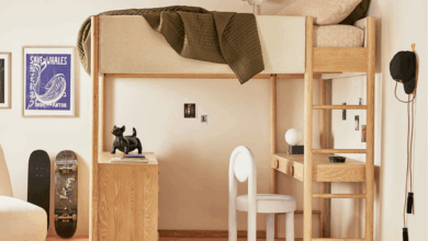 Loft beds with desk
