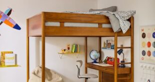 Loft beds with desk