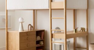 Loft beds with desk