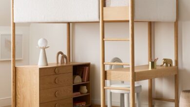 Loft beds with desk