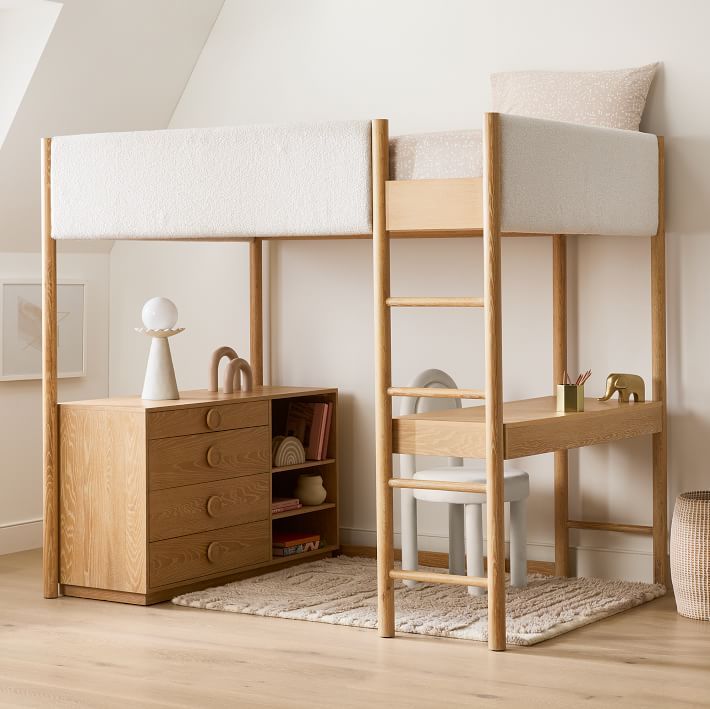 Loft beds with desk perfect for maximizing space in small rooms