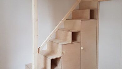 Loft beds with slide and ladder