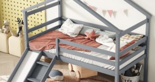 Loft beds with slide and ladder