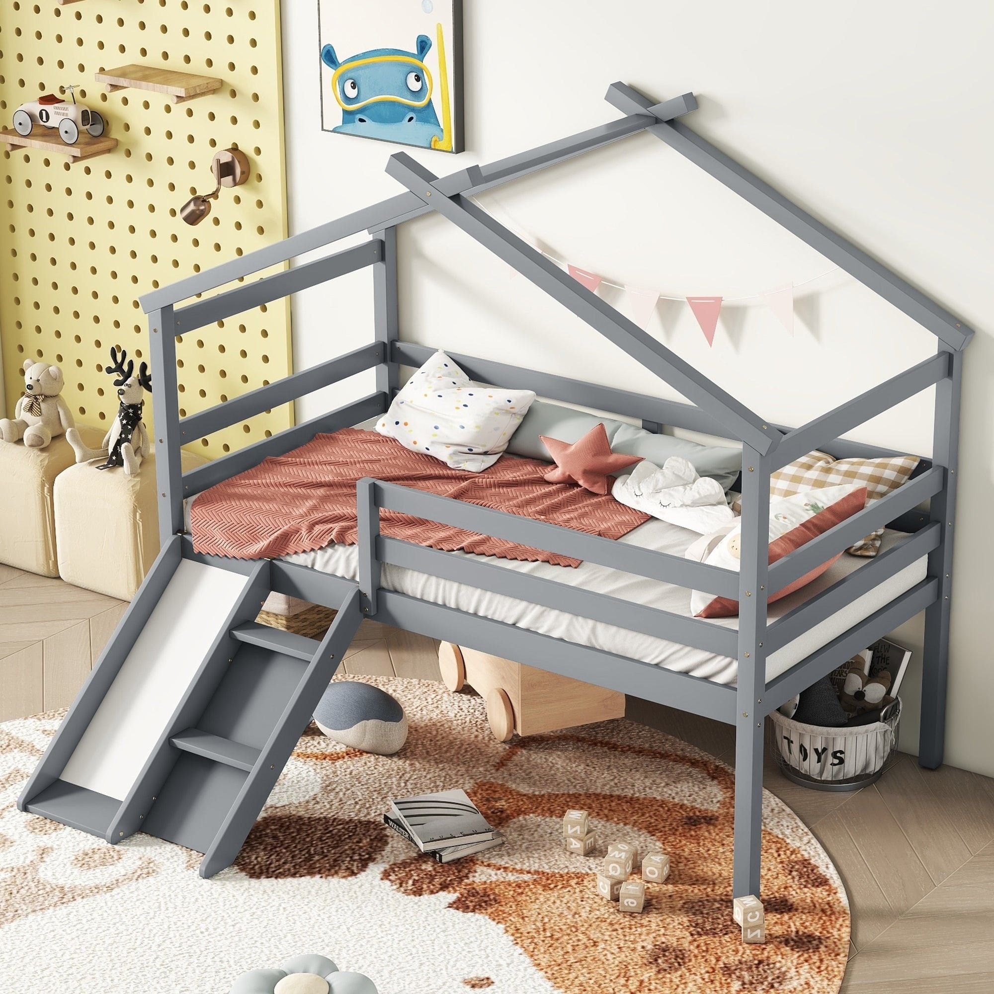 Loft beds with slide and ladder Innovative Bed Design for Fun and Functionality